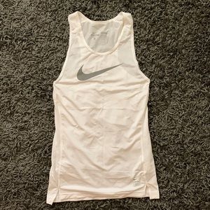 Nike Workout Top - Lightweight, White, Comfy